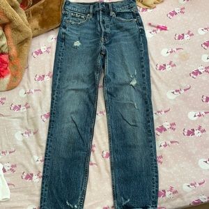 Straight high rise jeans from GAP